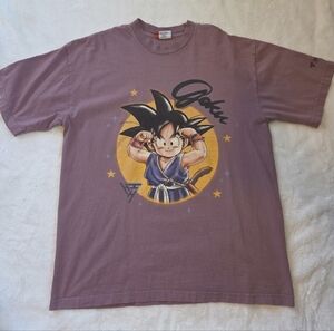 Hypland Dragon Ball Z Kid Goku Flex Tee – Men’s L Mauve | Streetwear